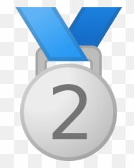 2nd Place Medal Emoji Meaning With - Silver Medal Emoji,Ribbon Emoji