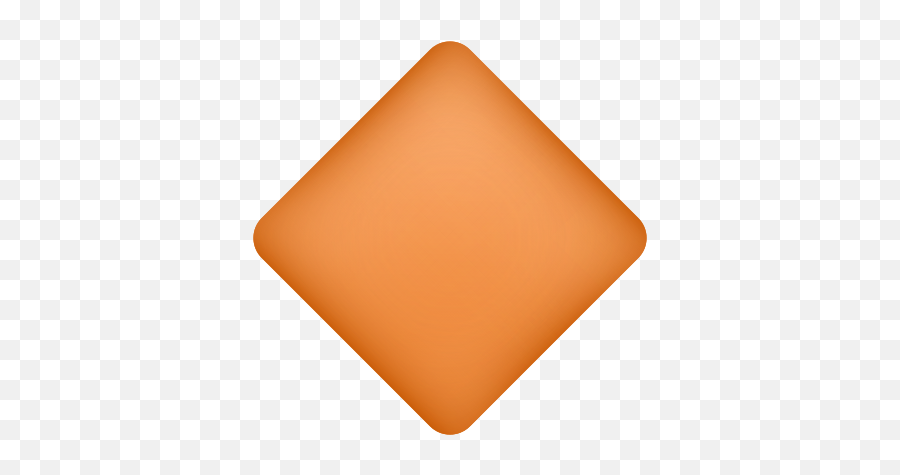 Large Orange Diamond Icon In Emoji Style - Solid,Large Food Emoji