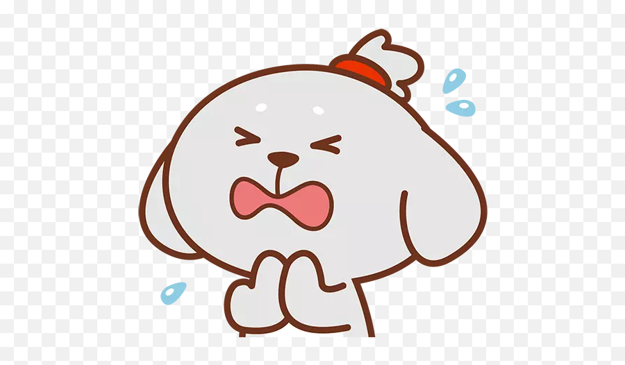 Lala Dog - Stickers For Whatsapp Happy Emoji,Emoji Panda Dog Good Night