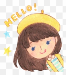 Carrie The Painter Hat - Cibel Sticker Pack Stickers Cloud Emoji,Baby That Has Emojis Painted On Her House