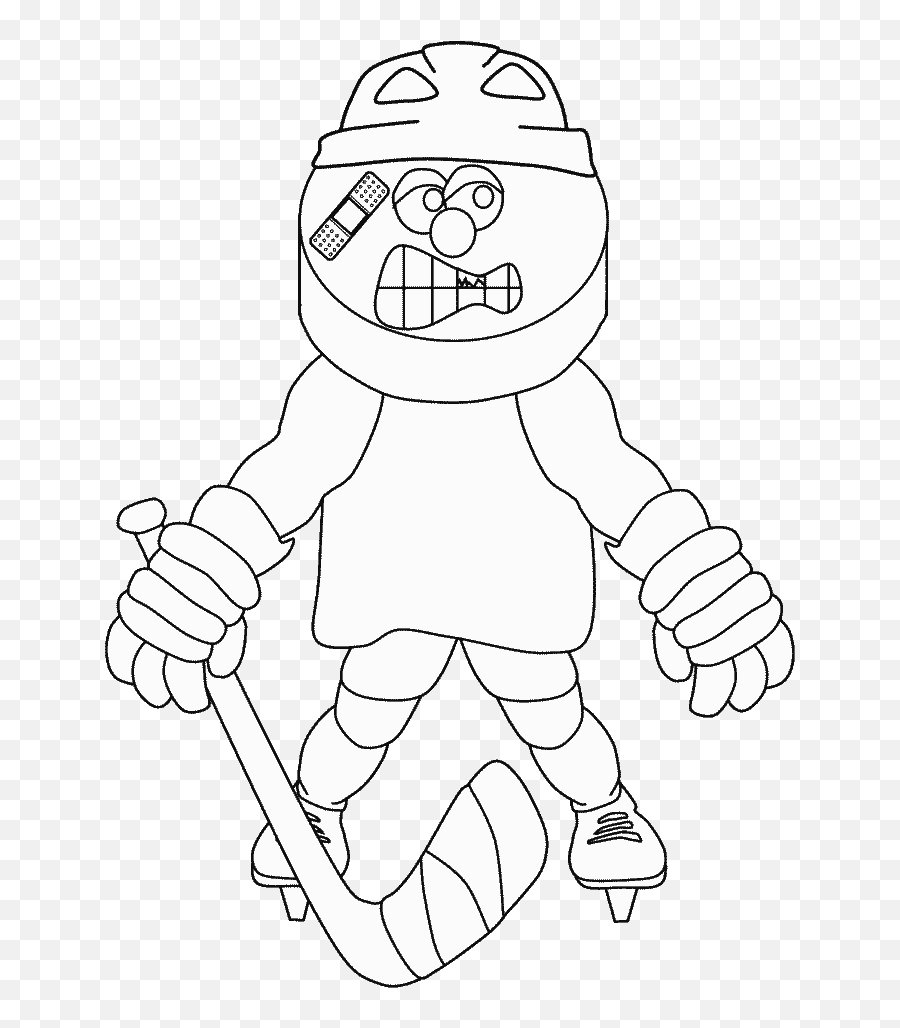Hockey Coloring Pages - Fictional Character Emoji,Hockey Emoticons