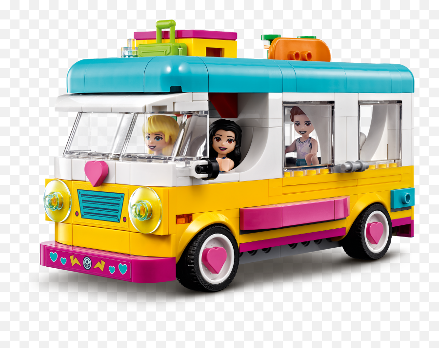 Forest Camper Van And Sailboat 41681 - Lego Friends Sets Emoji,Camper Emoji