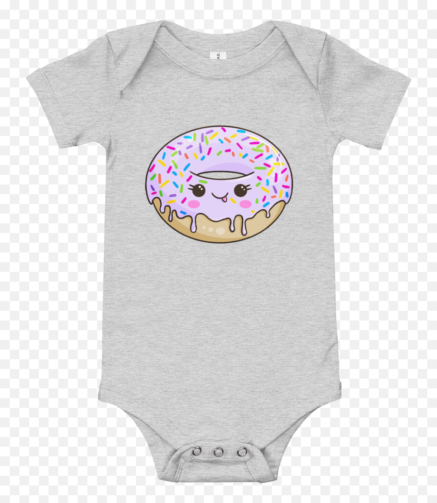 Baby Short Sleeve One Piece - Lilac Ring Donut Jane Gould Art Emoji,Emoticon Ring