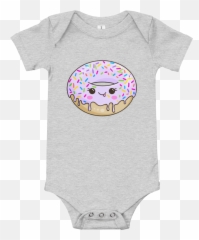 Baby Short Sleeve One Piece - Lilac Ring Donut Jane Gould Art Emoji,Emoticon Ring