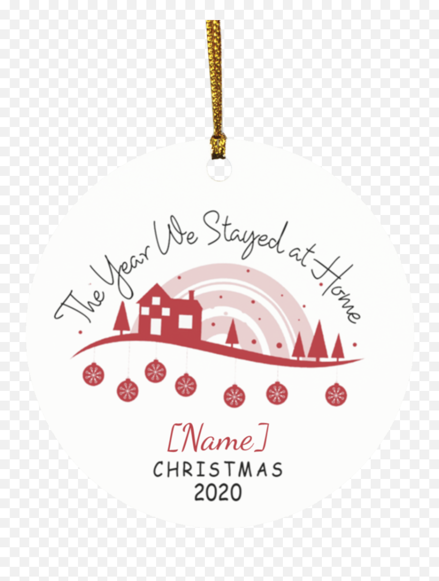 Christmas Ornament The Year We Stayed Home Personalized 2020 Emoji,Flabbergasted Emoji