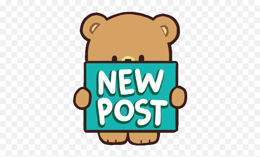 Gifs Lucu - Milk And Mocha Bear New Post Emoji,Questioning Emoji Gif