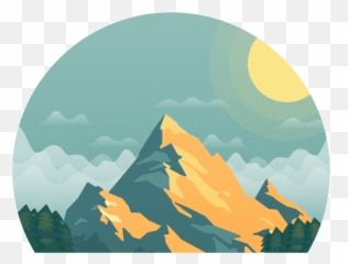 Mountain Mountains Sticker - Mountain Vector Png Hd Emoji,Mountain Emoji Transparent