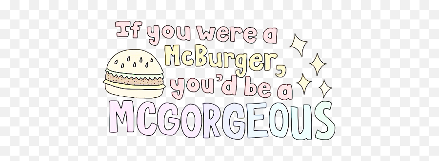 Burger Food Mcdonalds Sticker By Xenogirlyt - Language Emoji,Mcdonalds Emoji 1