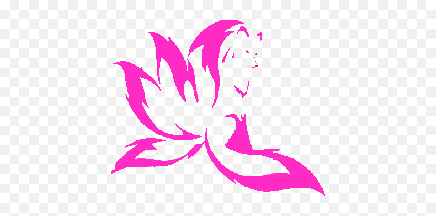 Tag For Pink Petals Gif Transparent Happy Art Sticker For - Tribal Kitsune Fox Tattoo Emoji,Angry Emoji With Steam