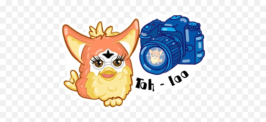 Fluffy Friend Furbyu201d Stickers Set For Telegram - Fictional Character Emoji,Furby Emoji