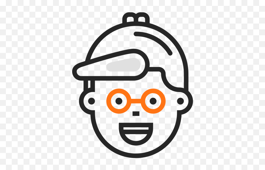 Icono El Niño La Gente Smiley Sonrisa Divertido Niño - Dot Emoji,Emoticon Vergonzoso