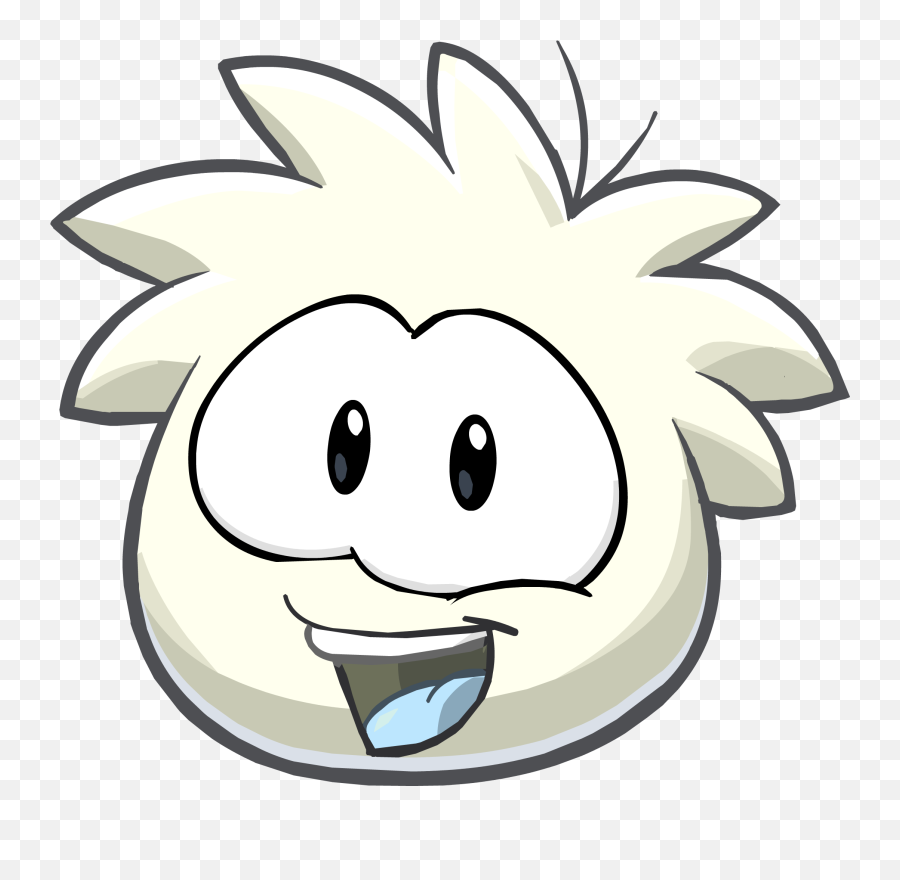 White Puffle - White Club Penguin Puffles Emoji,Emoticon Club Penguin Puffle