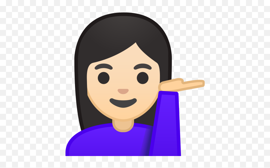 Woman Tipping Hand Light Skin Tone Icon Noto Emoji People - Emoji Tipping Hand Png,Google New Female Emojis