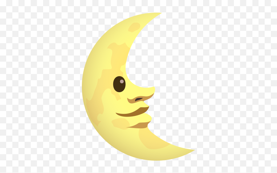 Emoji Face Last Quarter Moon Wprock - Croissant De Lune Visage,Moon Emoji