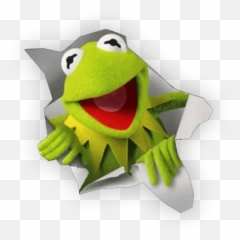 Sticker Maker - Kermit The Frog Breaking Through Wall Emoji,Kermit Tea Emoji