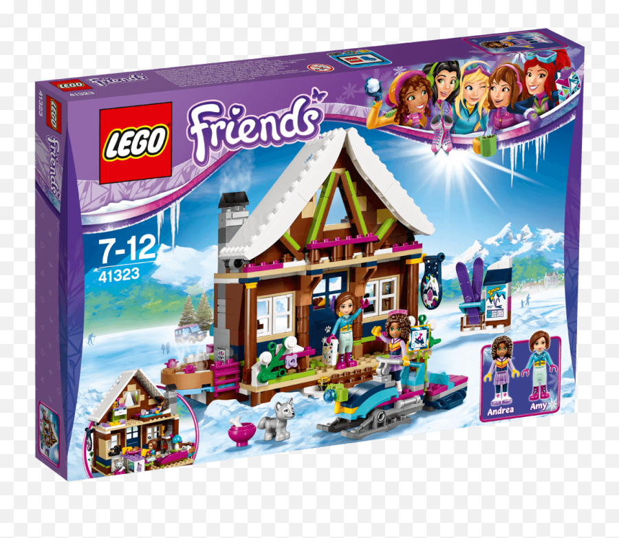 Snow Resort Chalet 41323 - Lego Friends Sets Legocom For Lego Friends Snow Emoji,Snowmobie Emojis