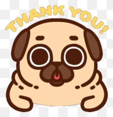 Pin - Transparent Pug Gif Emoji,Puglie Pug Emojis