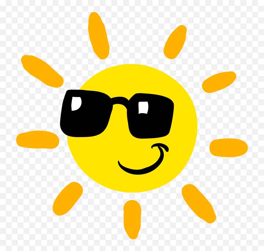 Light Animation Euclidean Vector - Cartoon Sun With Sunglasses Png Emoji,Sun With Sunglasses Emoticon Download