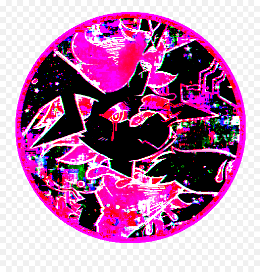 Neon Glitchcore Glitch Webcore Sticker - Dot Emoji,Lapfox Trax Emoticon