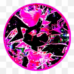 Neon Glitchcore Glitch Webcore Sticker - Dot Emoji,Lapfox Trax Emoticon