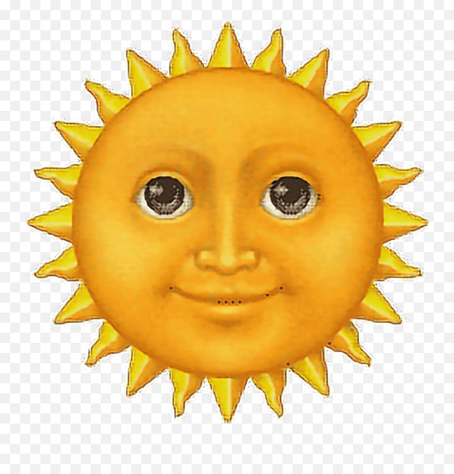 Emoji Sun Face Tumblr - Sun Emoji Meme,Tumblr Emoji Png