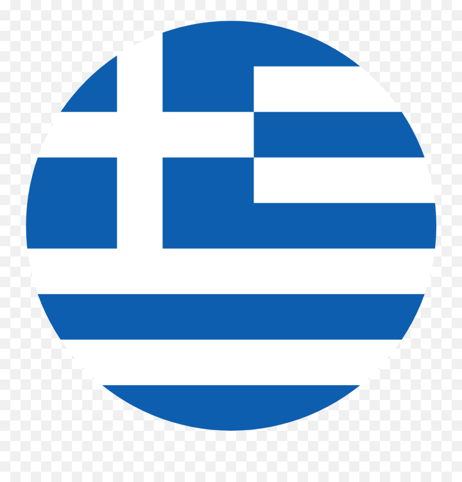 Greece Flag Emoji - Greek Flag,Blue Circle Emoji