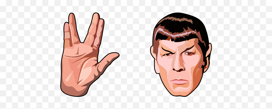 Star Trek Spock Vulcan Salute Hand - Sign Language Emoji,Spock Emoticon Facebook