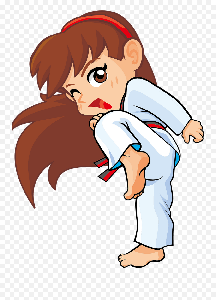 Sabrina Guy Emoji,Animated Karate Kick Girl Emoticon