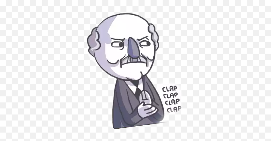 Clap Sticker - Gif Old Lady Draw Emoji,Clap Emoji Meme