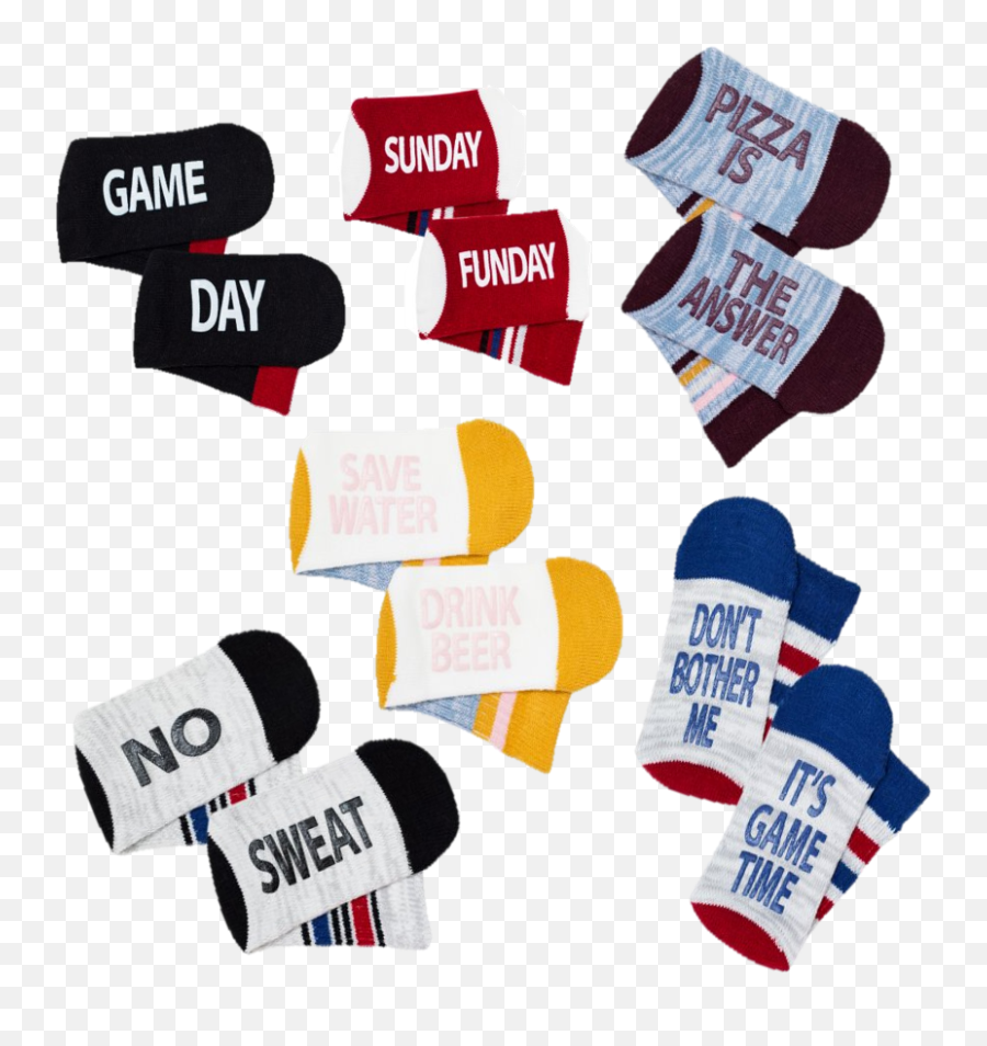 Ladies Fun Game Day Conversational Socks 6 Pack - Walmartcom Emoji,Wipes Sweat Emoji