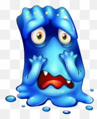 Gq Monstre Bleu Apeuré - Smiley Apeuré Emoji,Finding Nemo Emoji Copy And Paste