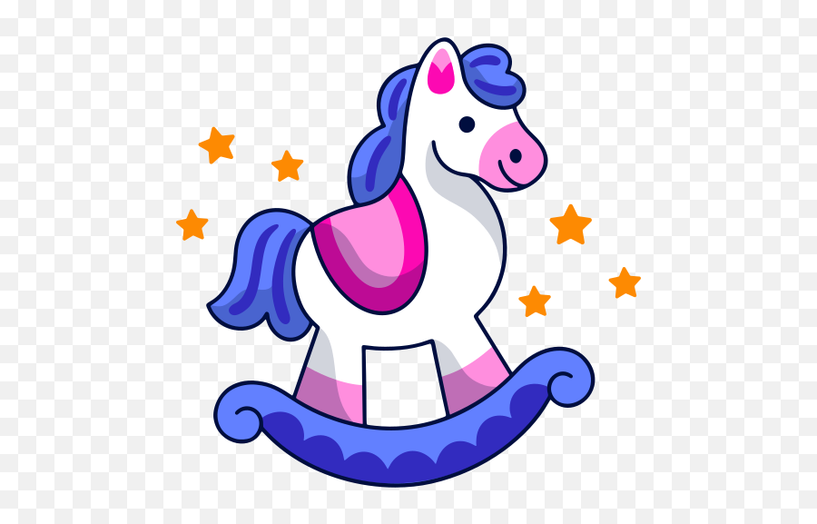 Rocking Horse Stickers - Free Kid And Baby Stickers Emoji,Powerpoint Emojis Horse