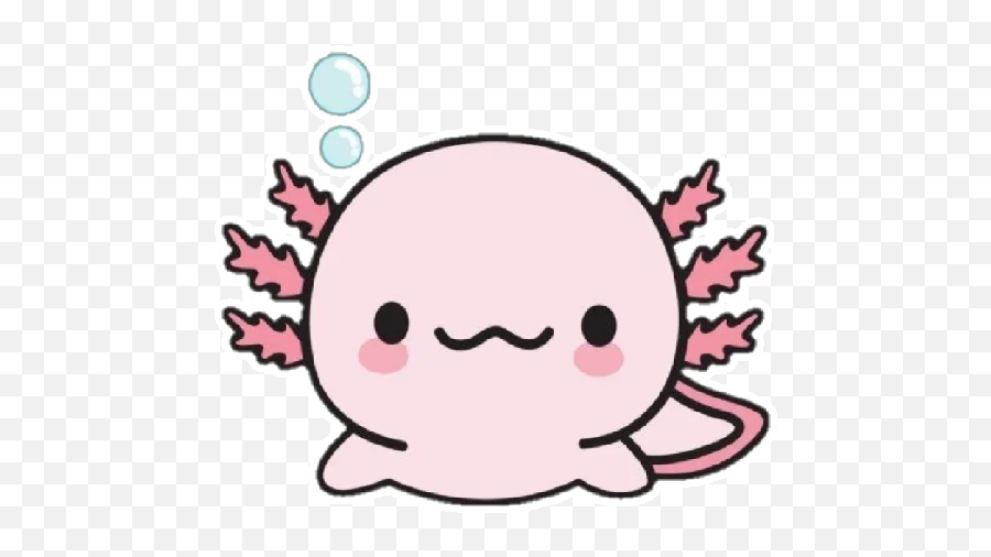 Telegram Sticker From U203f Pack Emoji,Axolotl Text Emoji