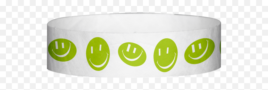 Tyvek 34 X 10 Happy Face Pattern Wristbands - Happy Emoji,