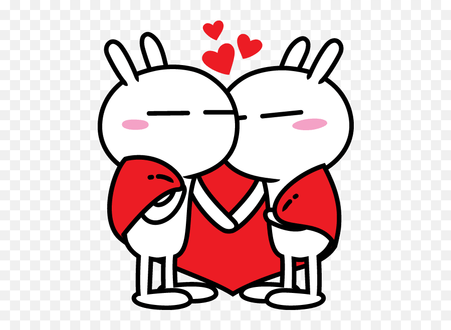 873tuzki004opng 531600 Emoticonos Dibujos Animados - Tuzki Love Emoji,Tuzki Bunny Emoticons