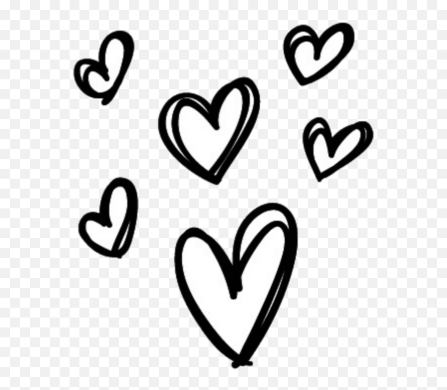 Download Corazones Amor Amour Love Blonco Negro Tumblr - Corazones Tumblr Blanco Y Negro Emoji,Corazones Emojis Png
