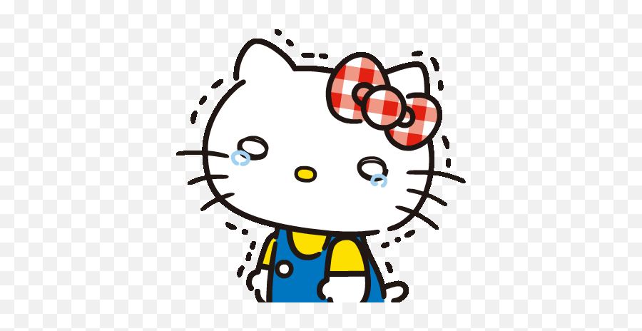 Sanrio Hello Kitty - Sorry Gif Hello Kitty Emoji,Hello Kitty Emoji Joggers