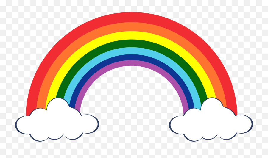 How To Draw A Rainbow - Rainbow Clip Art Transparent Png Rainbow Clipart Png Emoji,Daytime Emoji