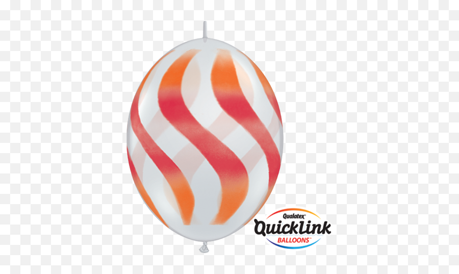 50 X 12 Orange - Red U0026 Diamond Clear Wavy Stripes Quick Link Quick Link Balloons Emoji,Hi Emoji Level 12