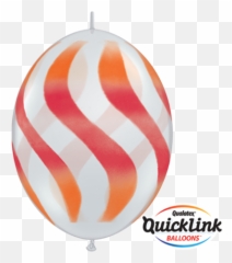 50 X 12 Orange - Red U0026 Diamond Clear Wavy Stripes Quick Link Quick Link Balloons Emoji,Hi Emoji Level 12