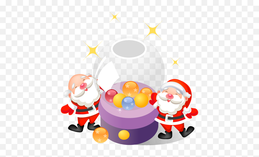 Santa Christmas Balls Icon - Christmas Day Emoji,Emoji Christmas Balls