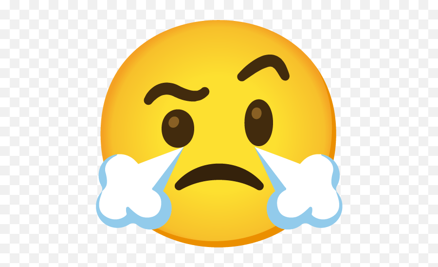 Face With Steam From Nose Emoji - Steam Google Emoji,Emoji Faces Meaning