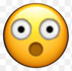 Shock Emoji Sticker - Happy,Wtf Emoji Face