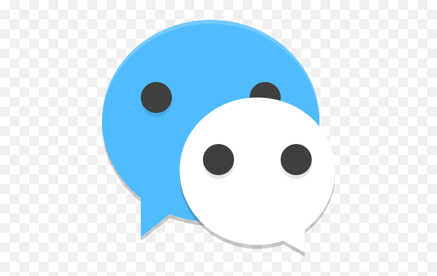 Wechat Icon - Wechat Icon Blue Emoji,Wechat Emoji