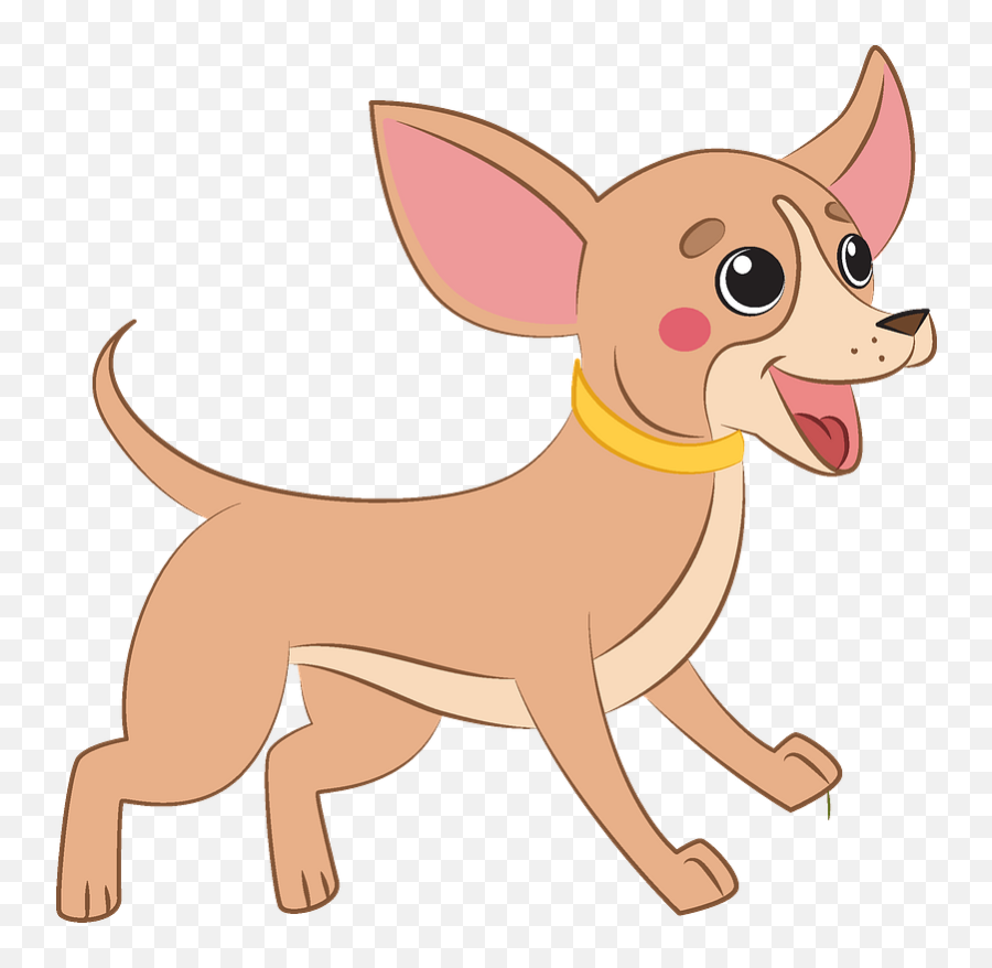 Chihuahua Clipart - Transparent Chihuahua Cartoon Emoji,Chihuahua Emoji