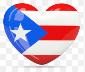 Heart Icon Illustration Of Flag Of Puerto Rico Heart - Puerto Rico Heart Emoji,Tiny Hearts Emoticons