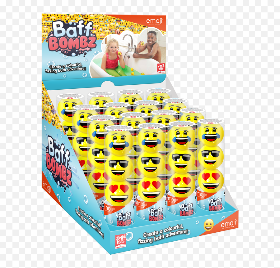 Licensed Range - Happy Emoji,Emoji Bath Bomb