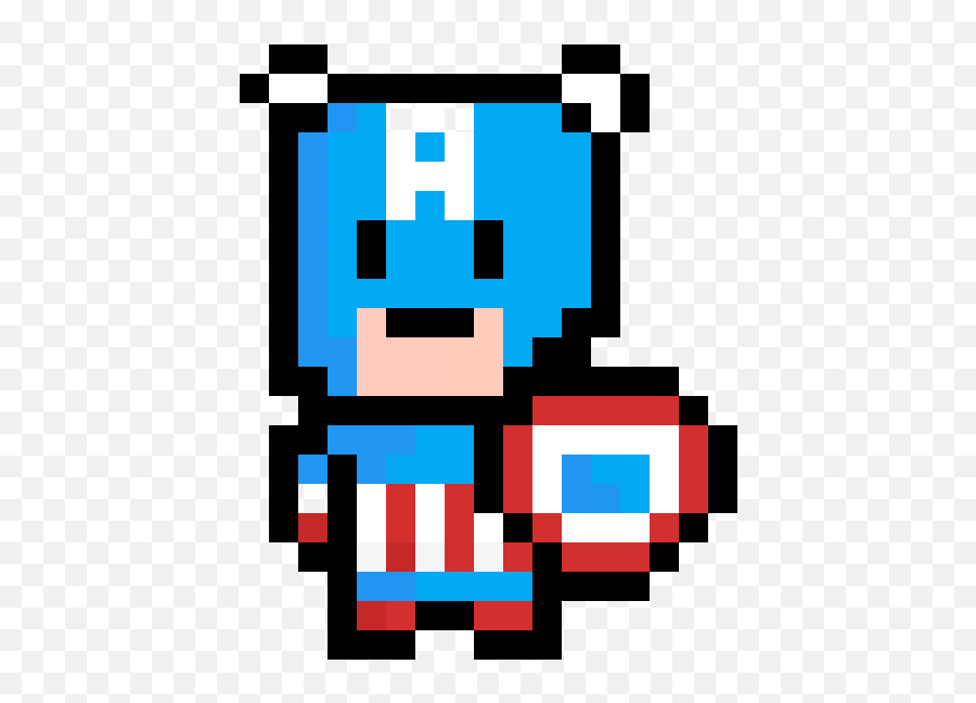 Tycoongameru0027s Gallery - Pixilart Pixel Art Captain America Emoji,Where's Waldo Emoticon