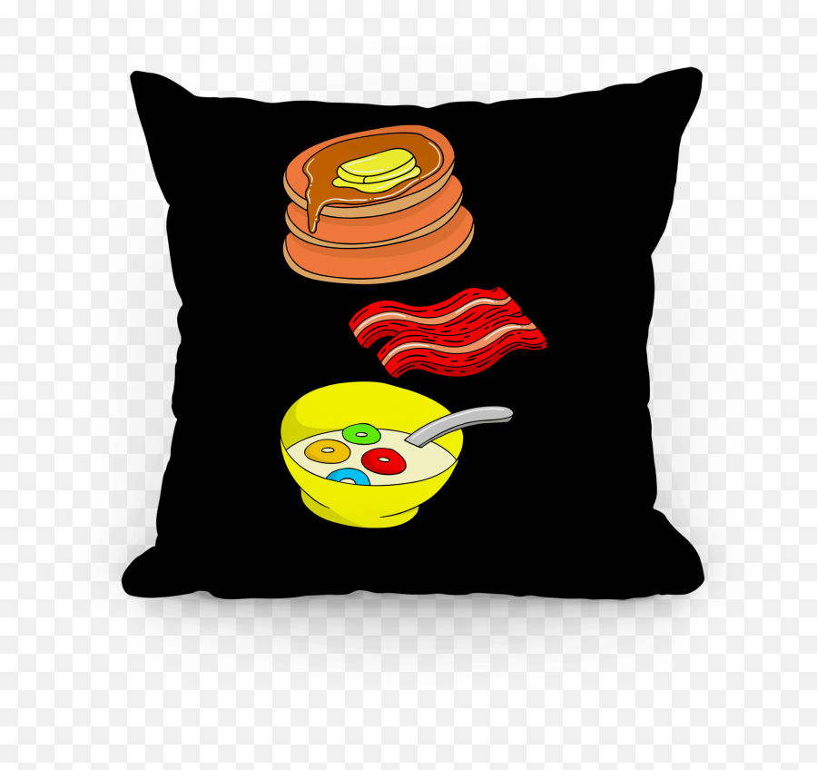 Balanced Breakfast Pillows Lookhuman - Definition Pillow Emoji,Breakfast Emoticon