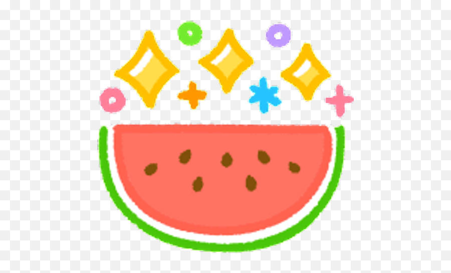 Sticker Maker - Emojis Cute Kawaii 6 Girly,What Is Next To The Watermelon On The Emojis
